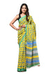 Jaipuria Hand Block Printed Pure Cotton Saree For Women With Unstitched Blouse Piece